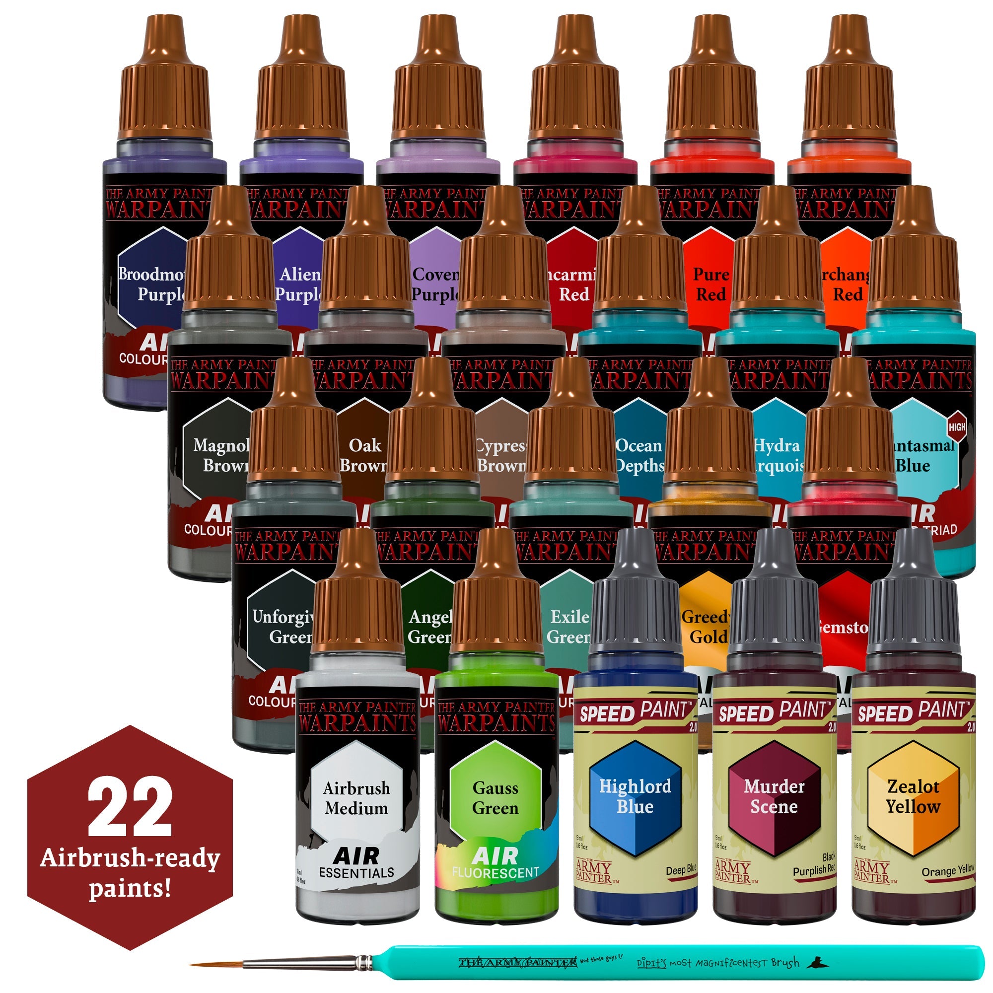 Warpaints Air Most Wanted Set Combo - Professional Makeup Kit for Cosplay, Halloween & Special Effects - Perfect for Artists, Costume Parties & Theatrical Performances