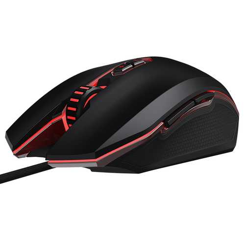 Dareu EM925 8000DPI Ergonomic Gaming Mouse with 7 Programmable Buttons & RGB LED - Wired USB Optical Mouse for PC, Laptop, Desktop - Perfect for FPS, MOBA, and Office Work