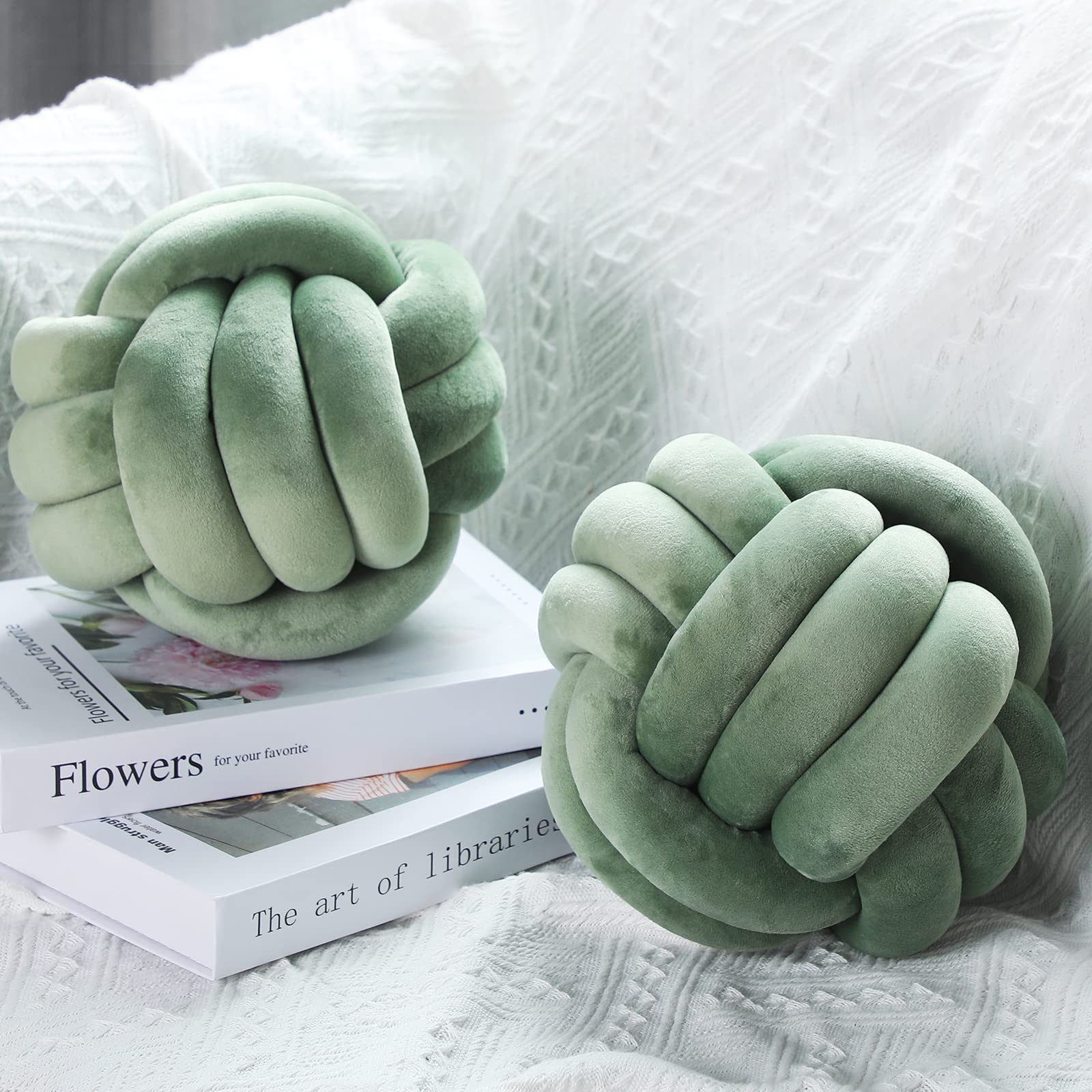 Namalu Plush Knot Pillows - Stress Relief for Bed & Sofa (10.6