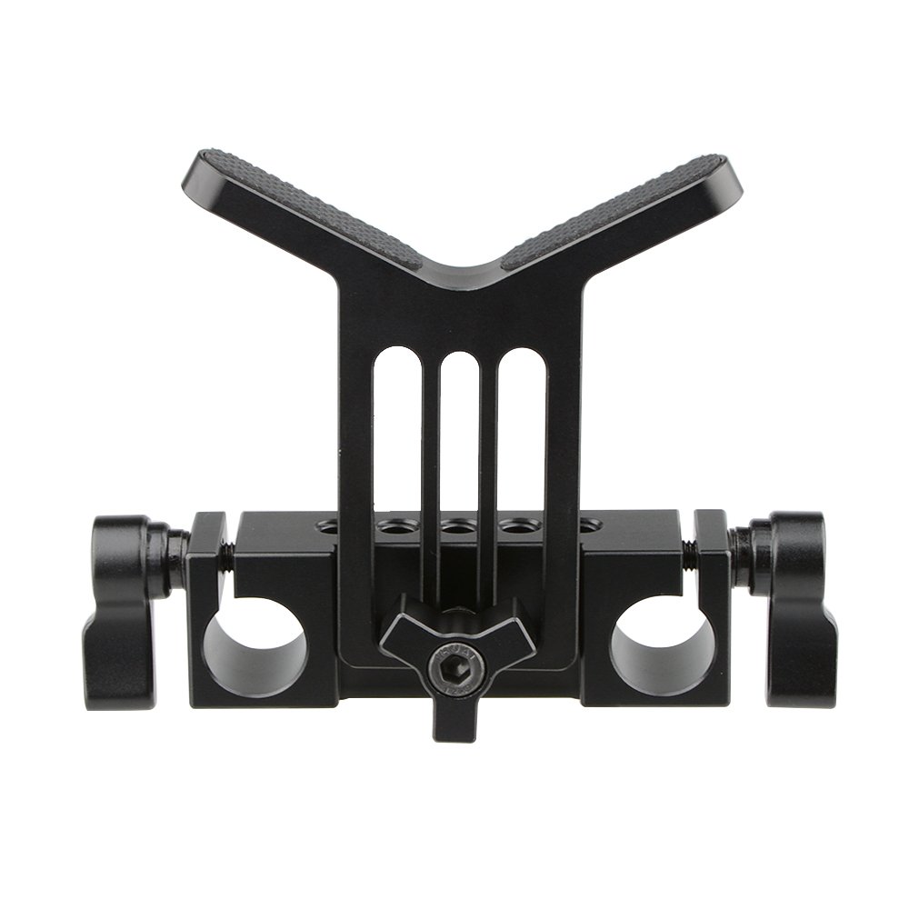CAMVATE 15mm Lens Support Rod Clamp for DSLR Rig Rail System - Durable Aluminum Alloy Camera Accessory for Filmmaking & Photography (Model 1108) - Perfect for Vlogging, Cinematic Shoots & Studio Setups