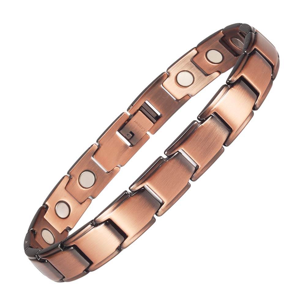 Magnetic Ankle Bracelet for Women & Men - Copper Therapy Anklet with Anti-Fatigue Support for Pain Relief, Arthritis & Joint Pain - Comfortable Wellness Jewelry for Daily Wear, Sports & Work