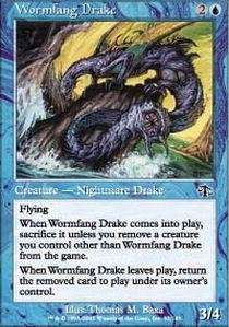 Magic: the Gathering - Wormfang Drake - Judgment - Foil Rare MTG Card for Collectors & Players - Perfect for Commander, Modern & Casual Deck Building