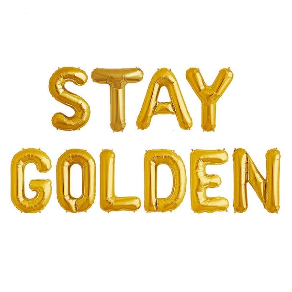 Golden Balloon Banner for Birthday Party Decorations - Lucky Birthday Party Supplies for Festive Celebrations, Baby Showers & Special Events