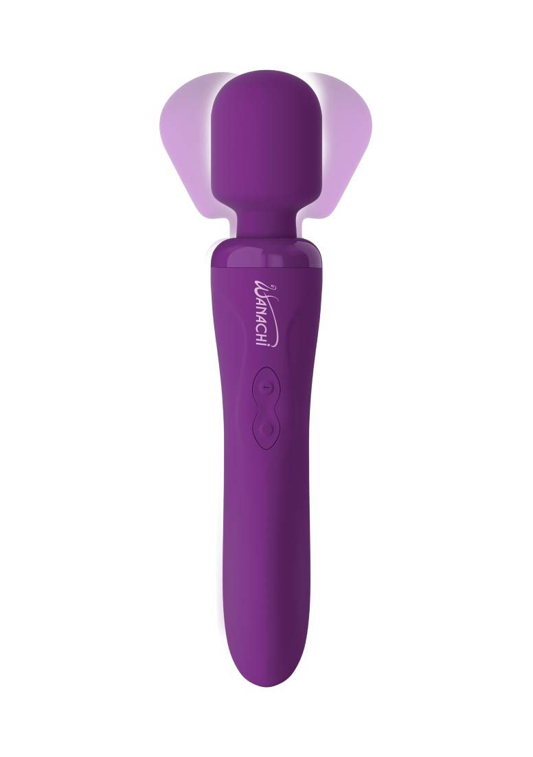 Wanachi Rechargeable Silicone Body Massager in Purple - Relaxing Muscle Relief for Home & Spa Use