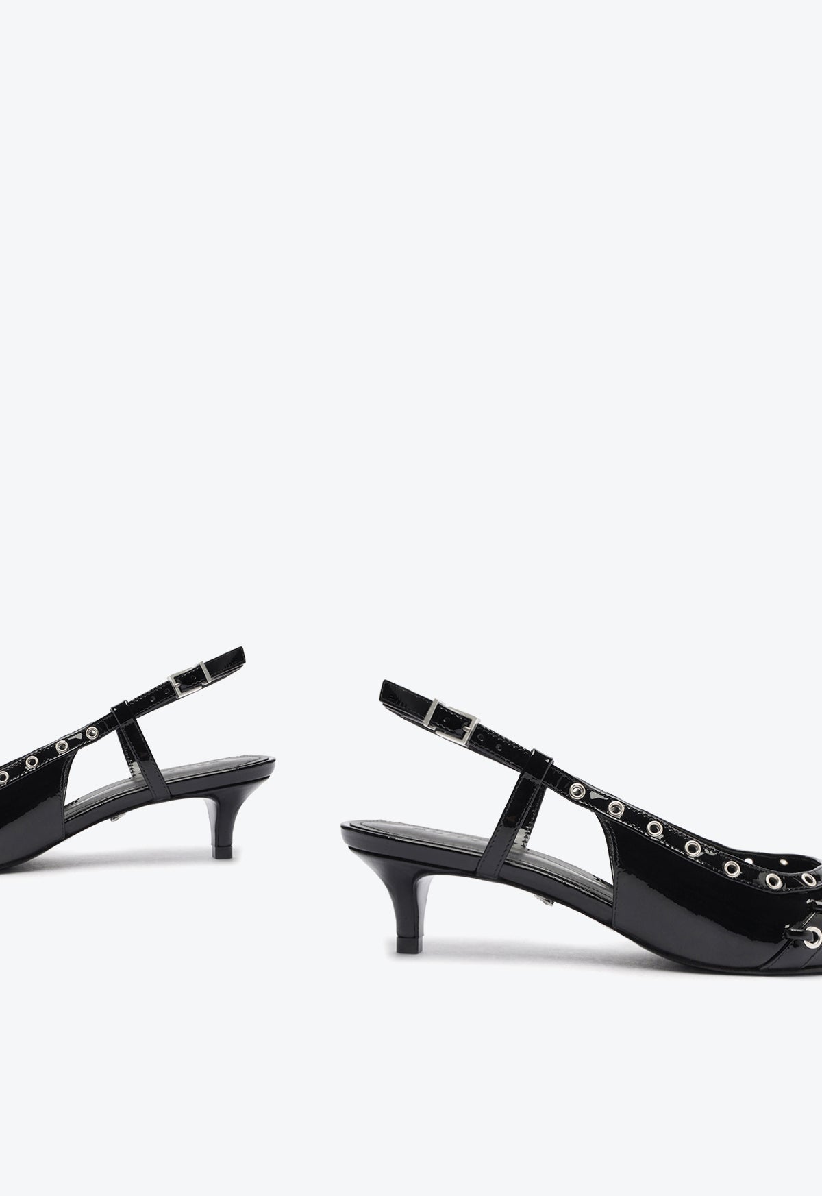 Ruth Mid Heel Patent Leather Pumps for Women - Elegant Office & Party Shoes | Comfortable Work & Evening Wear