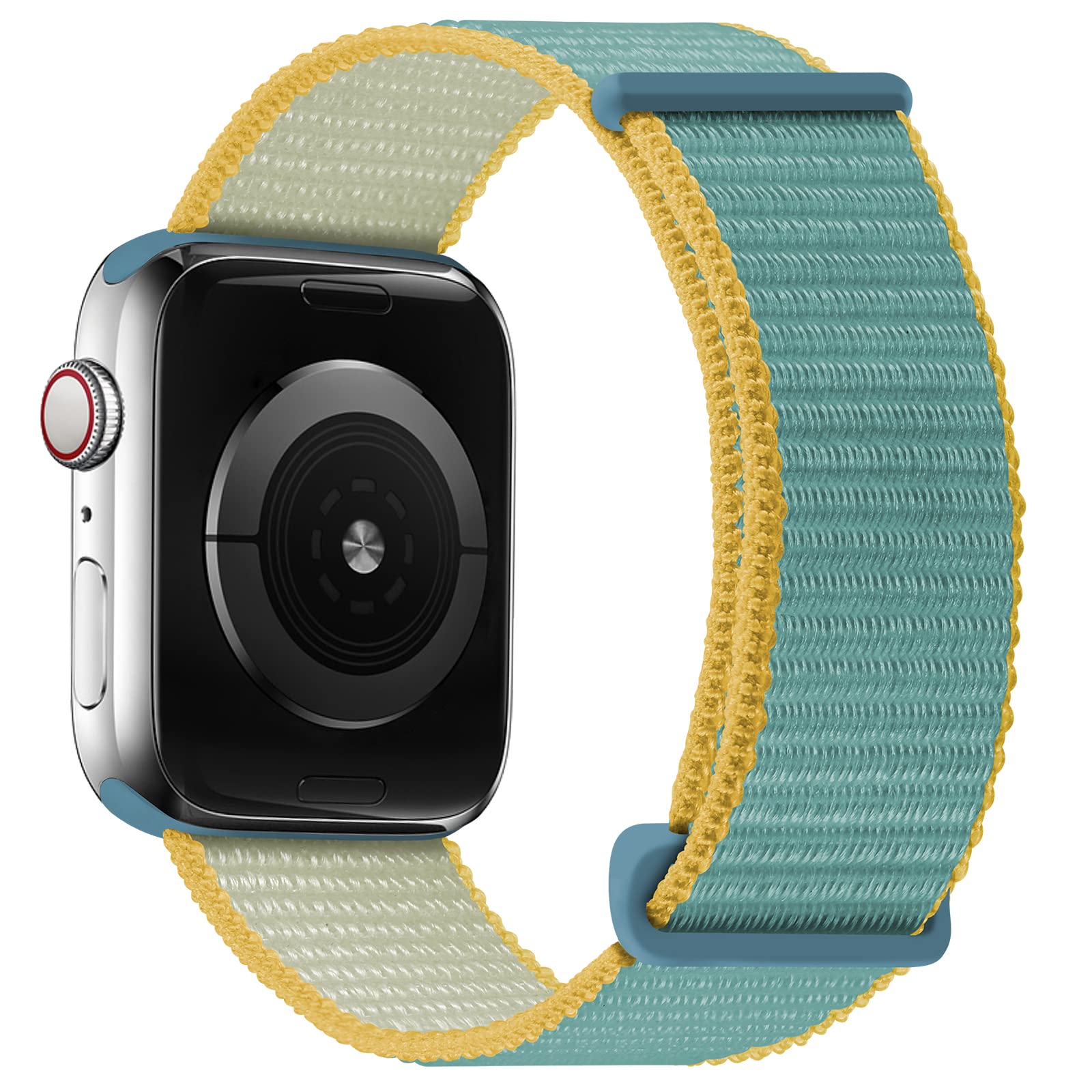 OXWALLEN Sport Loop Nylon Band for Apple Watch Series 9/8/7/6/5/4/3 SE 2/1 - Adjustable Braided Fabric Strap Compatible with 41mm 40mm 38mm iWatch - Comfortable & Durable for Women & Men - Perfect for Running, Gym & Outdoor Activities