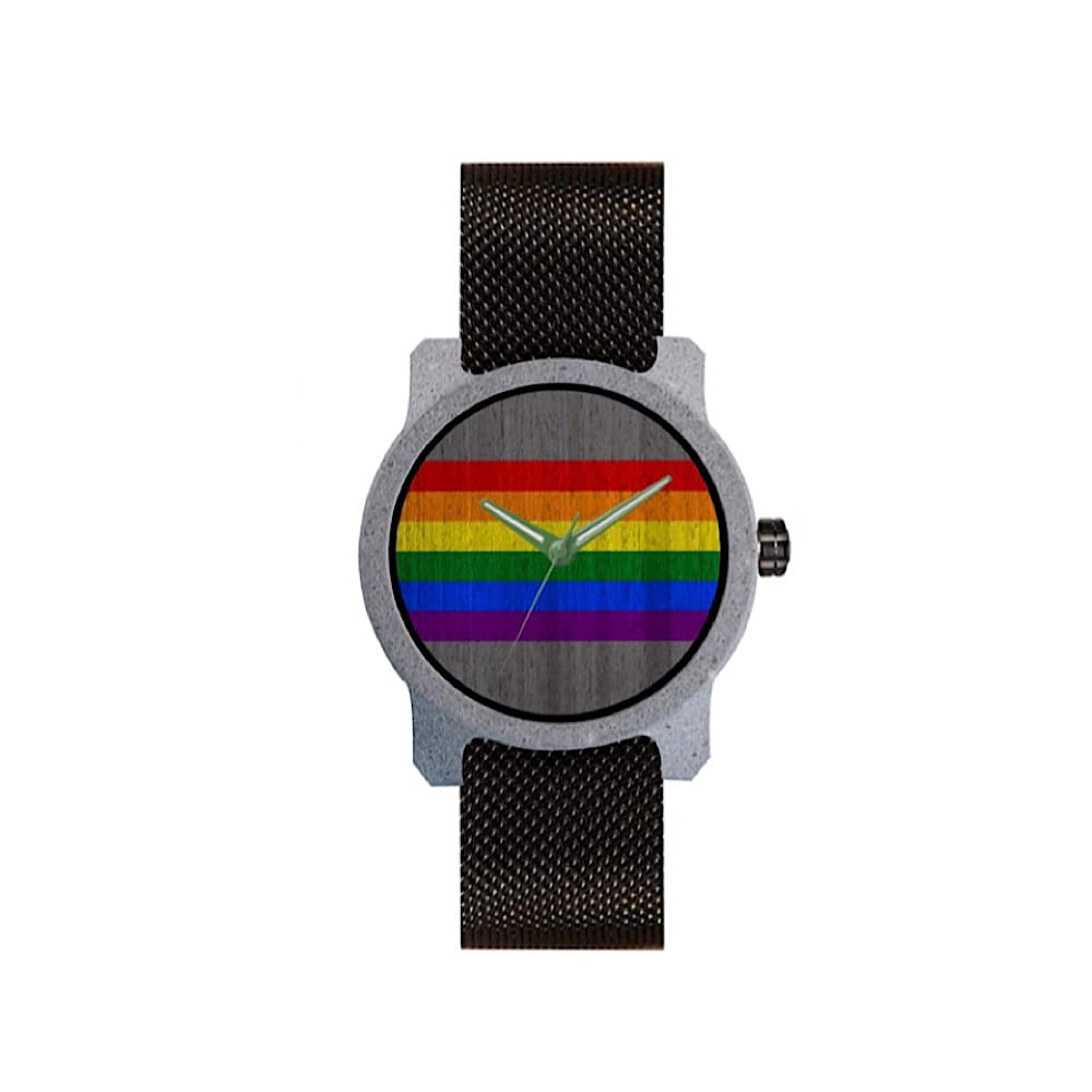 **Mistura Pride Watches - Handmade Concrete Watches with Interchangeable Straps | Unique Unisex Fashion Accessory for Everyday Wear & Special Occasions**