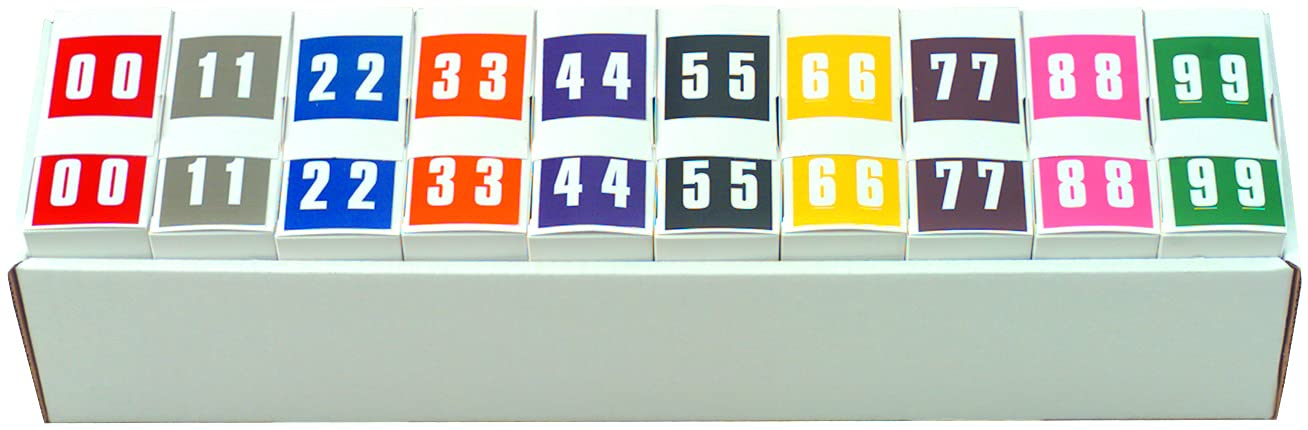 Doctor Stuff - File Folder Labels, Complete Set of Numbers 0-9, AMES L-A-00178RL Match - AMNP Series Chart Stickers, 1-7/8