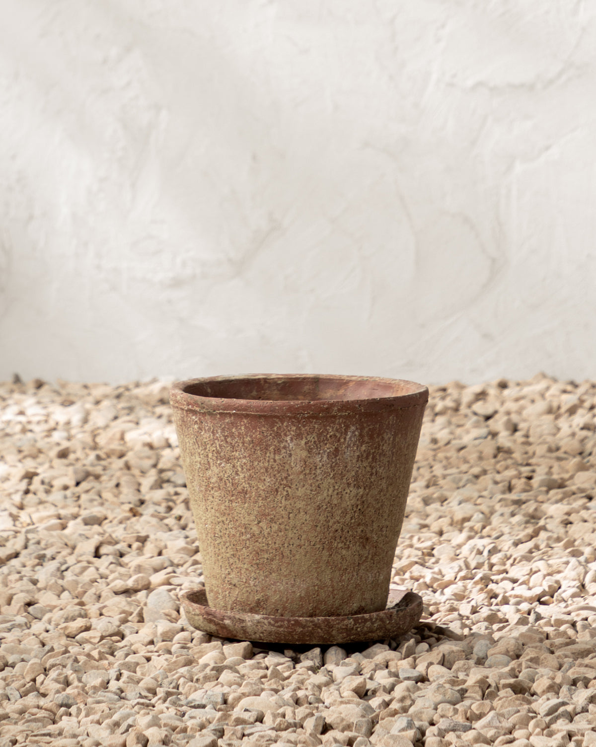 Oksana Distressed Cement Planter - Modern Indoor/Outdoor Flower Pot for Home Decor, Succulents & Plants | Perfect for Living Room, Patio, Garden & Office Decor