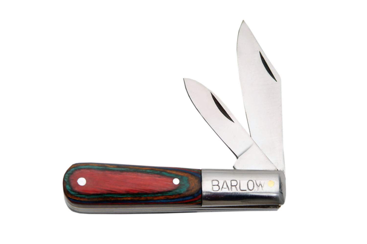 SZCO Supplies 3.5 Inch Colorful Wood Handle Barlow Knife - Outdoor Camping, Hiking, Survival & Everyday Carry (EDC) Utility Tool