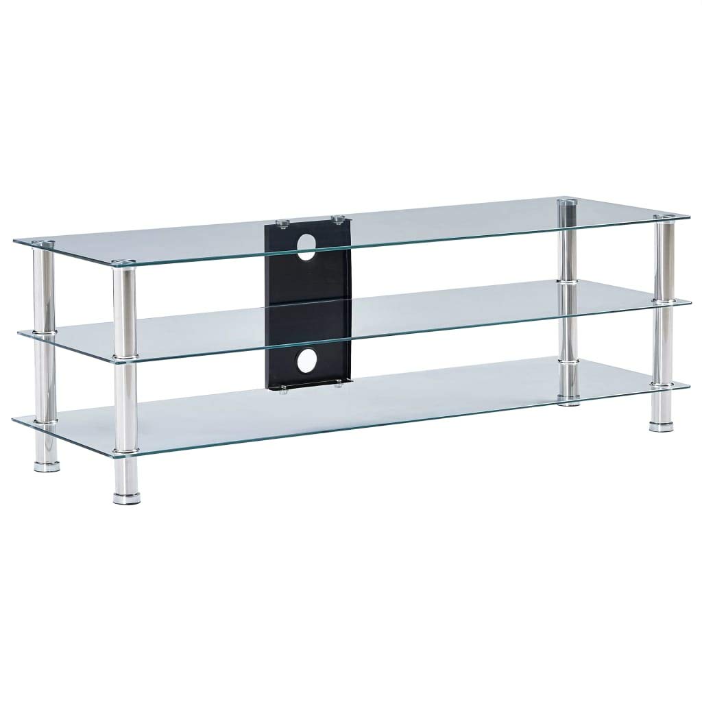 Tempered Glass TV Stand 47.2