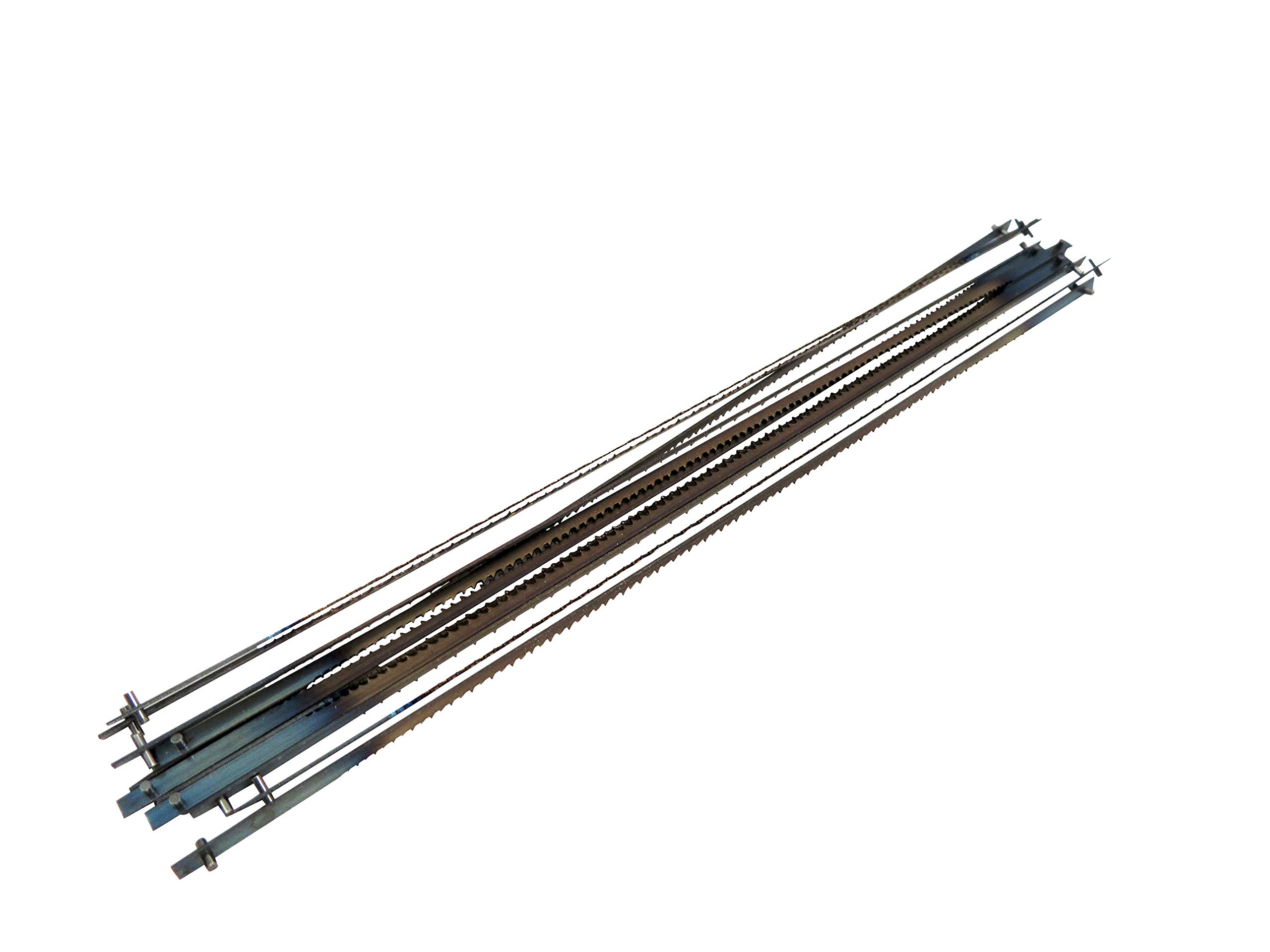 Super-Skin Knew Concepts 125.012 MK IV 6.5 Inch Coping Saw with Cam Lever Tension, Rotating Blade & 12 Pegas Pinned Blades (18 TPI) - Perfect for Woodworking, Scroll Sawing & Fine Detail Cutting