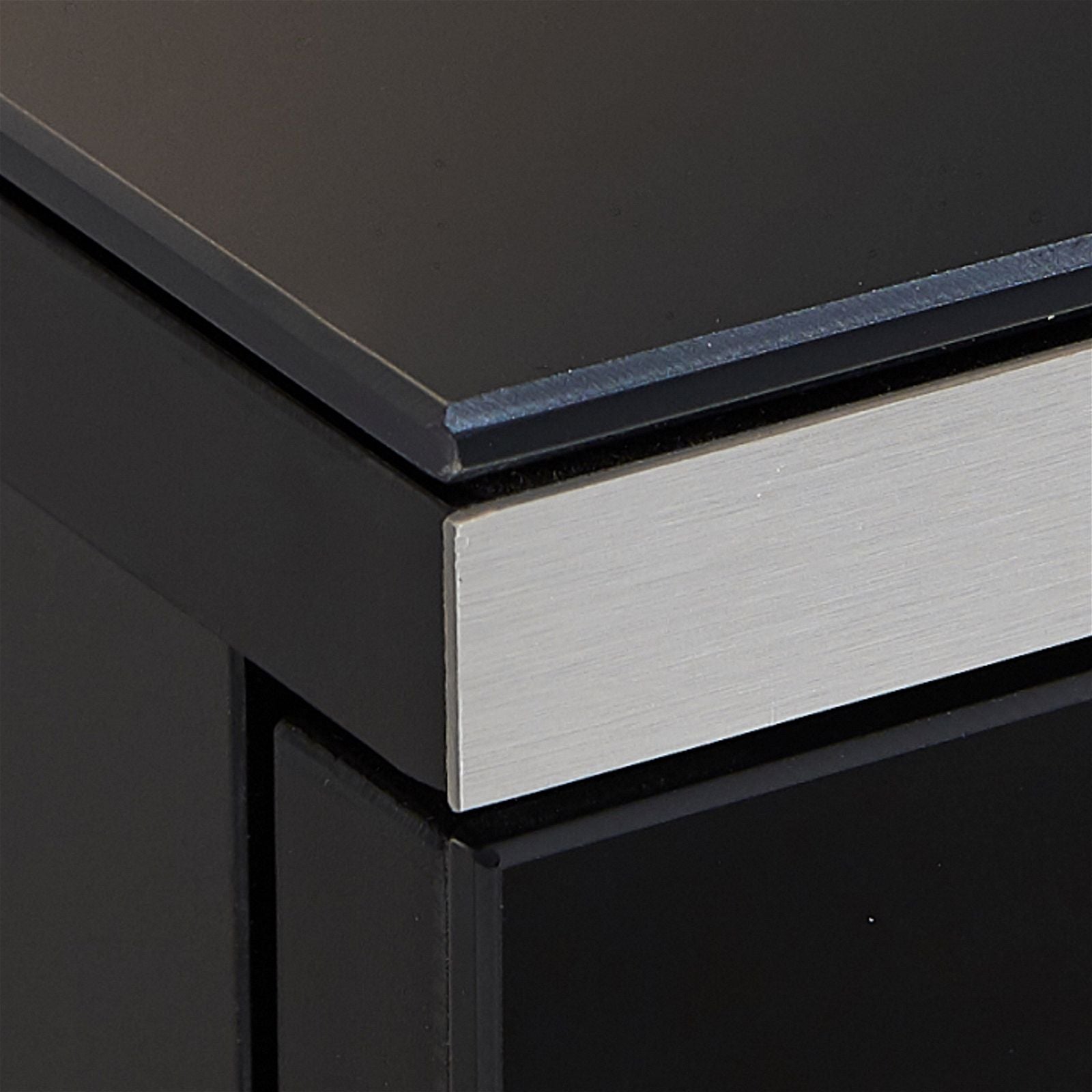 Tauris™ RIO2200LL Black TV Stand Entertainment Center - Modern Media Console for Living Room, Bedroom & Home Theater