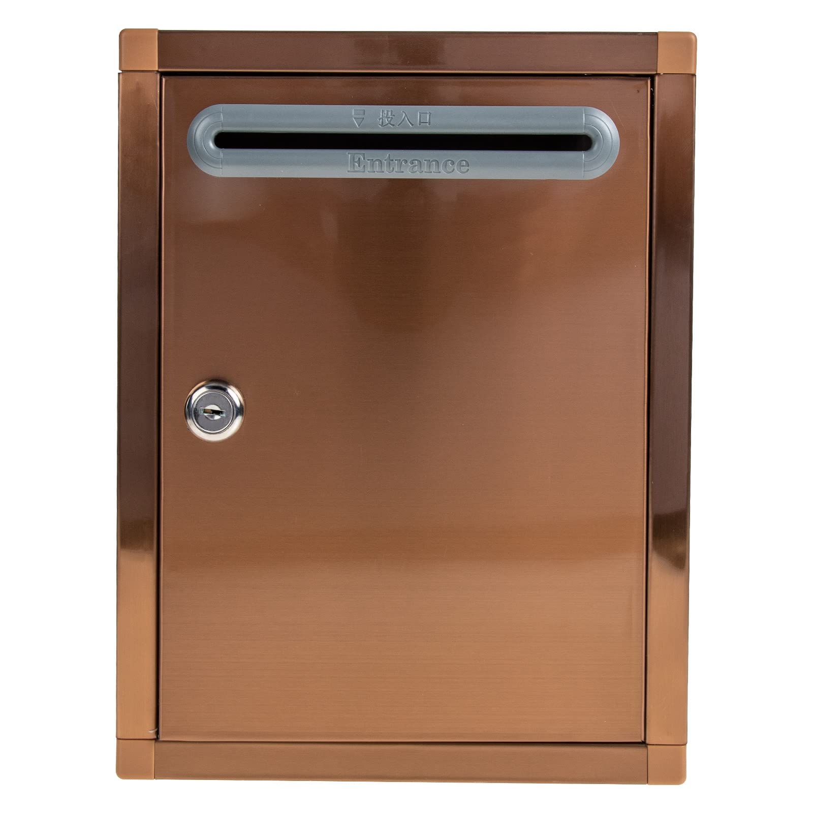 LUOZZY Lockable Suggestion Box - Secure Charity Donation Box, Ballot Box, Report & Letter Storage (27x21x11cm) - Ideal for Offices, Schools, Voting Stations & Community Centers