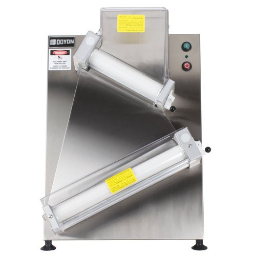 Doyon DL18DP 18-Inch Commercial Countertop Dough Roller Sheeter - 2-Stage Diagonal Rollers for Pizza, Pasta & Pastry Dough - Perfect for Bakeries & Restaurants