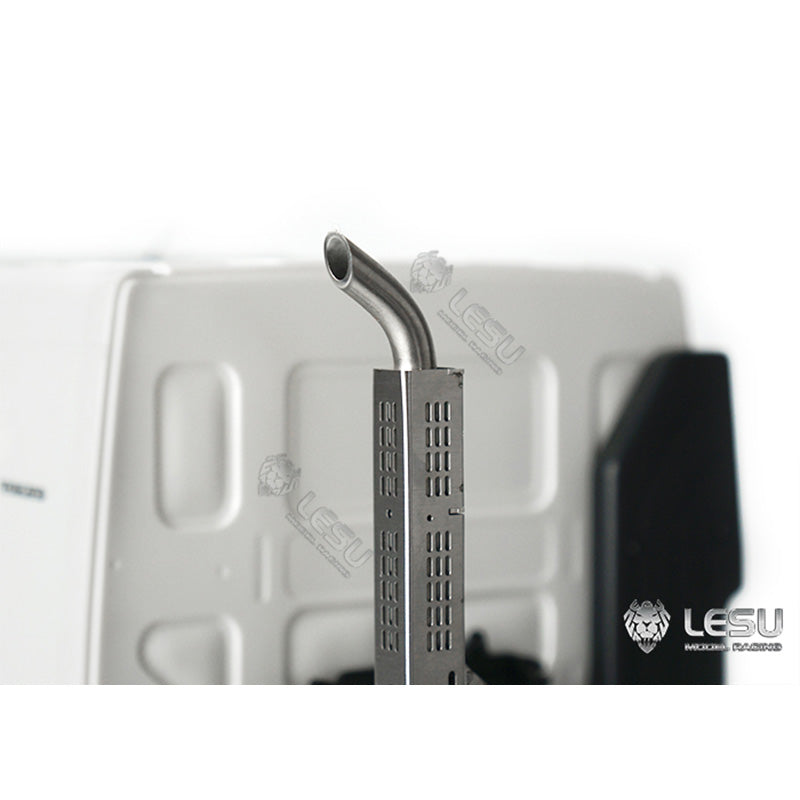 LESU FE VM 1/14 Scale RC Tractor Truck Plastic Urea Tank & Metal Exhaust Tank Battery Box - Replacement Parts for Remote Control Car Models | Perfect for RC Vehicle Upgrades and DIY Repairs