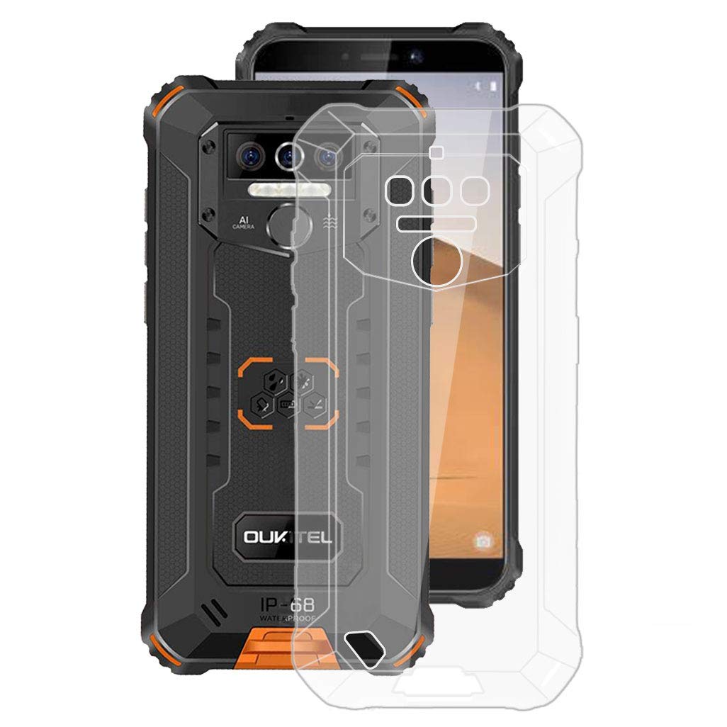 Oukitel WP5 Pro Case 5.5 Inch - Transparent TPU Soft Silicone Phone Cover | Slim Anti-Scratch & Shockproof Protection | Perfect for Outdoor Activities, Work & Daily Use