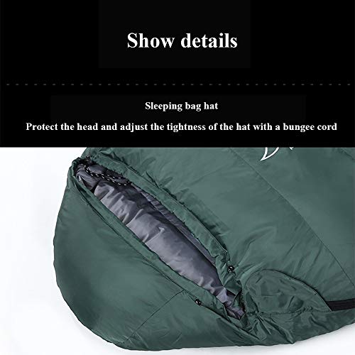Ultralight Down Sleeping Bags for Adults - Waterproof & Temperature Locking Mummy-Style Camping Sleeping Bag for Winter Outdoor Adventures - Perfect for Backpacking, Hiking and Cold Weather Camping