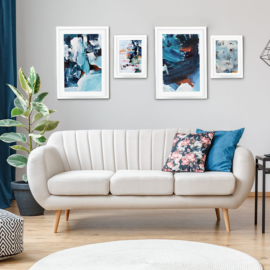 Tranquility Gallery Wall Art Set - Modern Canvas Prints for Home & Office Decor - Perfect for Living Room, Bedroom & Office Spaces