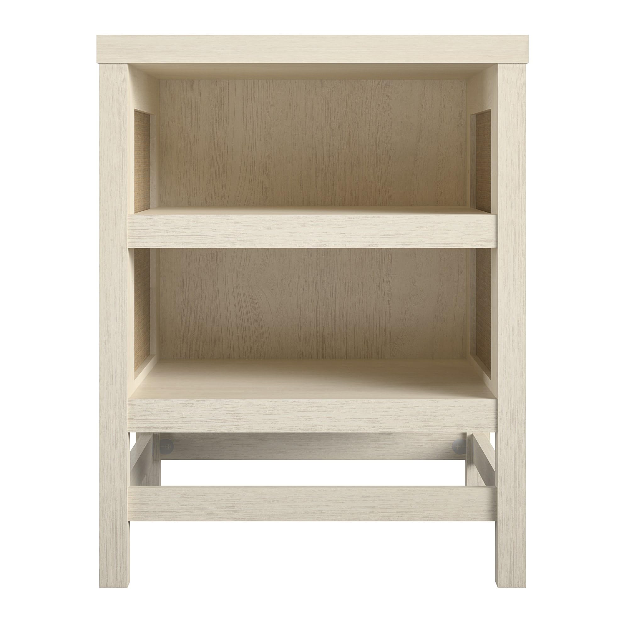 Ameriwood Home Lennon End Table - Modern Nightstand with Storage Shelf, Perfect for Bedroom, Living Room & Office - Brown Finish