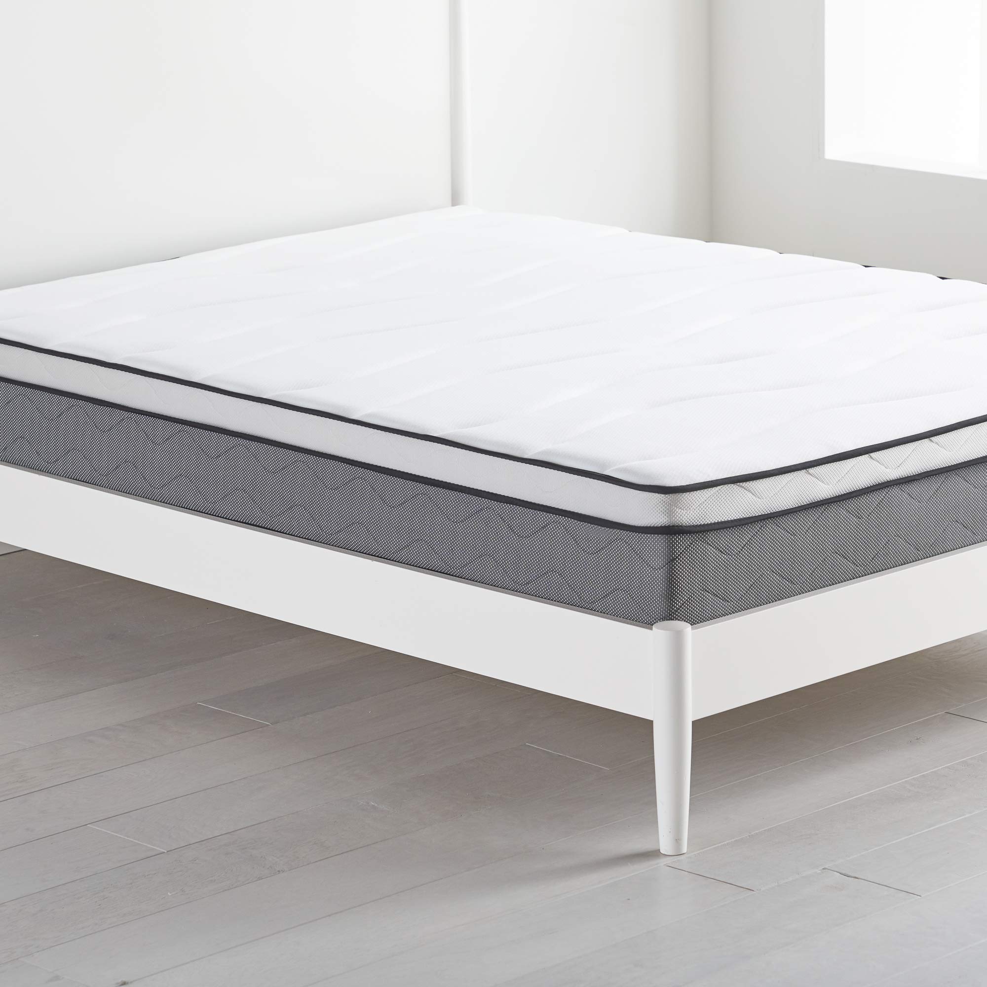 Brighton Plush 10-Inch Hybrid Mattress with Durable Tempered Coils & CertiPur-US Certified Foams - 10 Year Warranty, Twin XL Size - Perfect for Guest Rooms, Dorms & Small Spaces