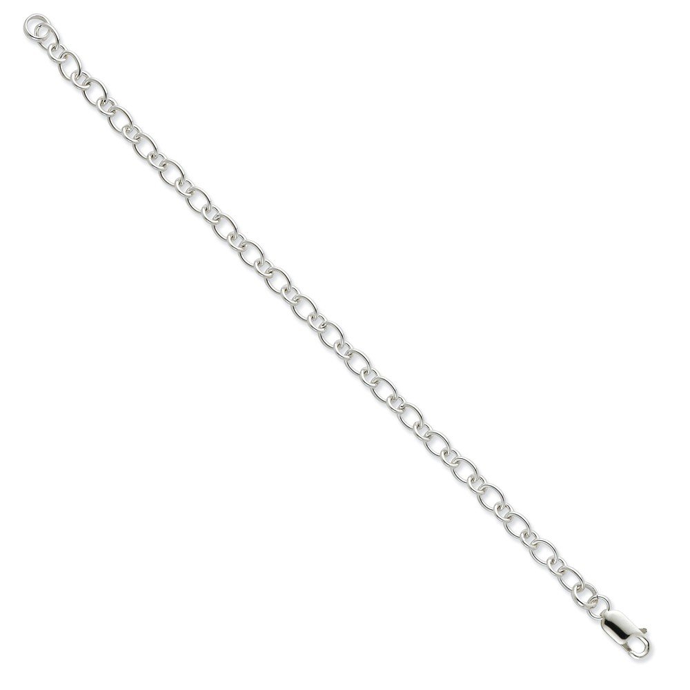 925 Sterling Silver Rhodium Plated Ankle Bracelet 9 Inch - Elegant Jewelry for Women, Perfect for Beach, Party & Everyday Wear