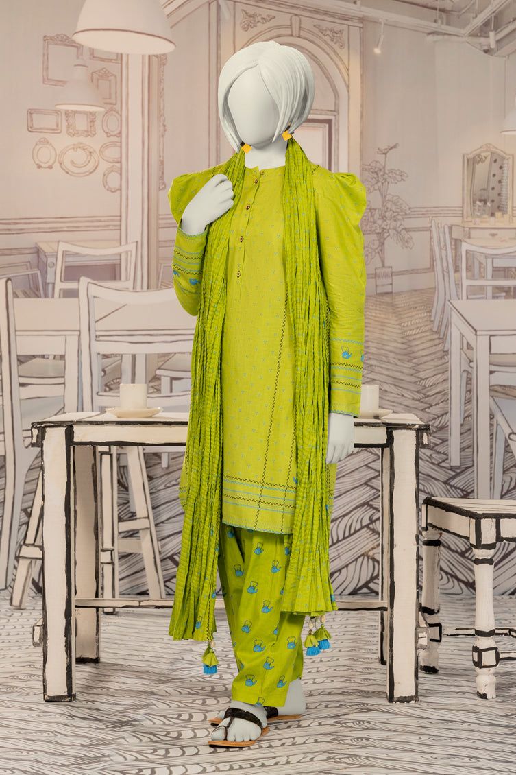Premium Cambric Green Stitched Suit by J. Junaid Jamshed | Formal Wear for Men | Perfect for Weddings, Office & Special Occasions