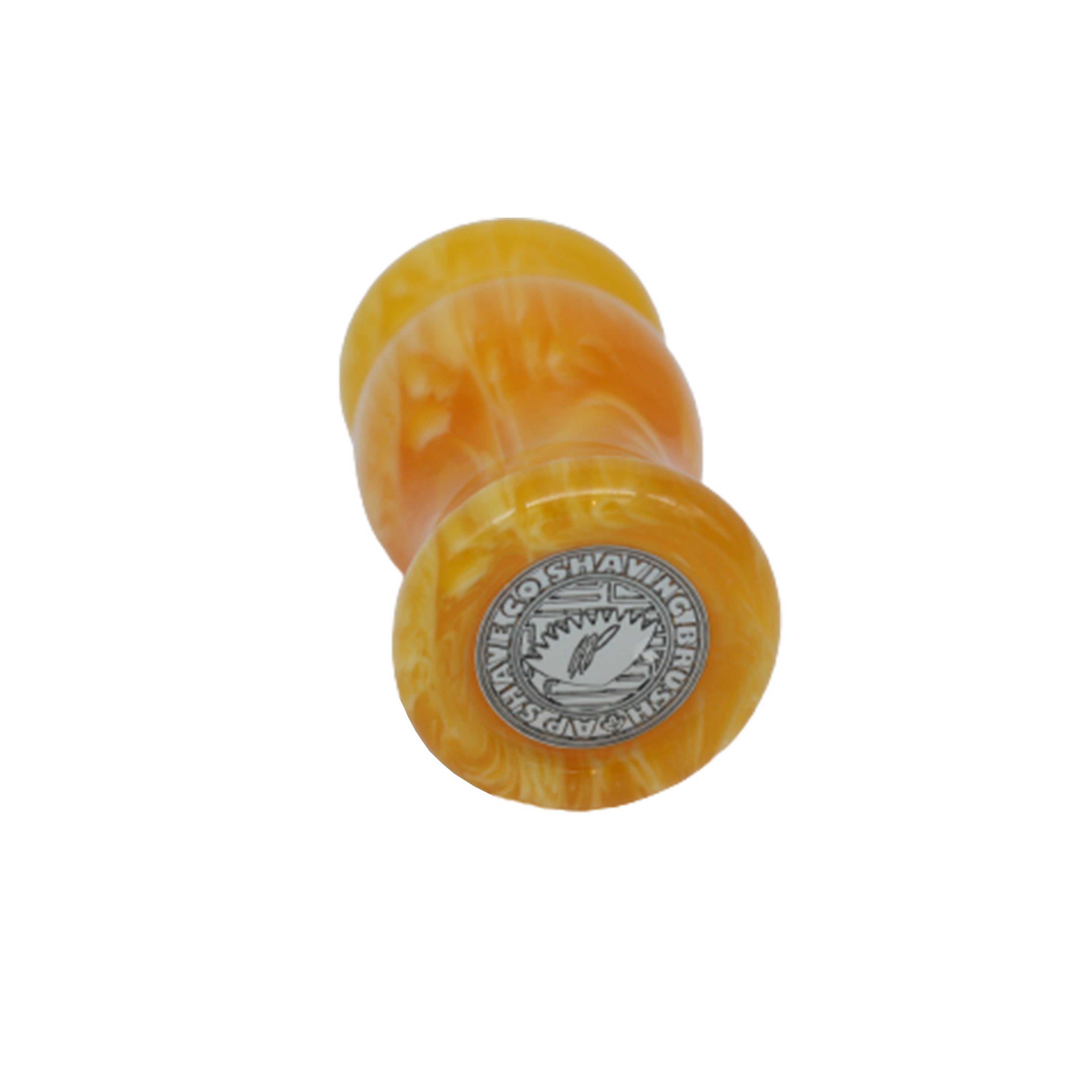 Premium Amber Handcrafted Shaving Brush Handle - Fits 24mm & 26mm Knots - Perfect for Wet Shaving & Grooming Gifts for Men