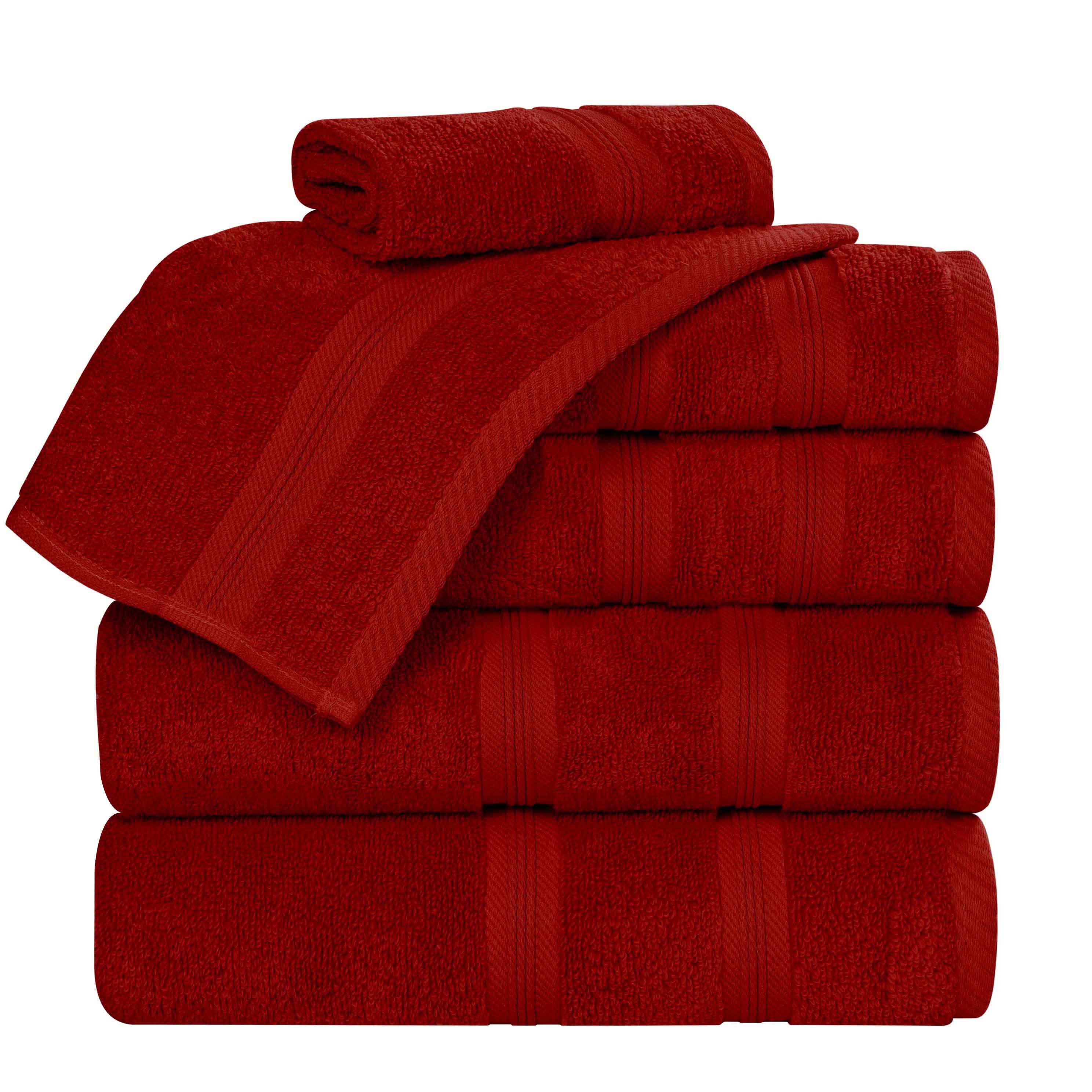 Premium 6-Piece Smart Dry Zero Twist Cotton Towel Set - Ultra Soft, Absorbent & Quick-Drying Bath Towels for Spa, Gym & Luxury Home Use