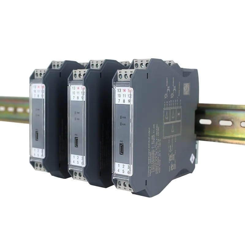 High-Precision DC Analog Signal Converter Isolator - 4-20mA to 0-10V/0-5V Voltage Current Signal Splitter & Conditioner (SWK-GLK) - Ideal for Industrial Automation, Process Control & PLC Systems