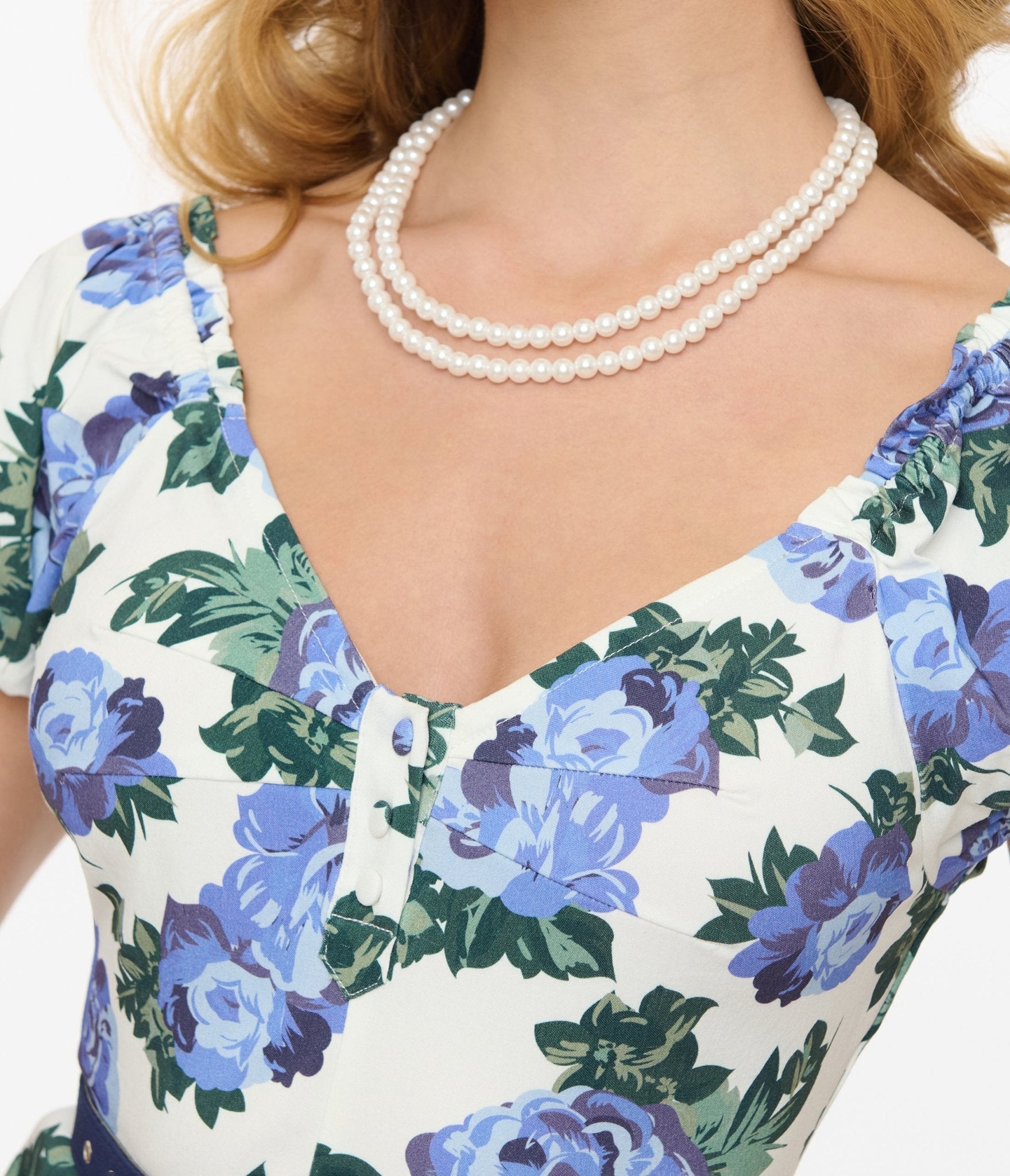 Vintage 1960s Blue Winter Floral Ohara Swing Dress - Retro A-Line Cocktail Dress for Holiday Parties, Christmas Gatherings & Special Occasions