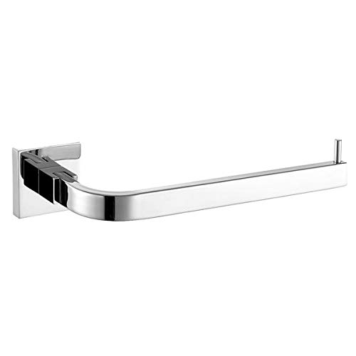 Bright Polishing Square Base Towel Hook Bars - Silver Stainless Steel Towel Rack (304 Grade) - Bathroom Wall Mount Accessories for Home, Hotel, Spa - KJ51309