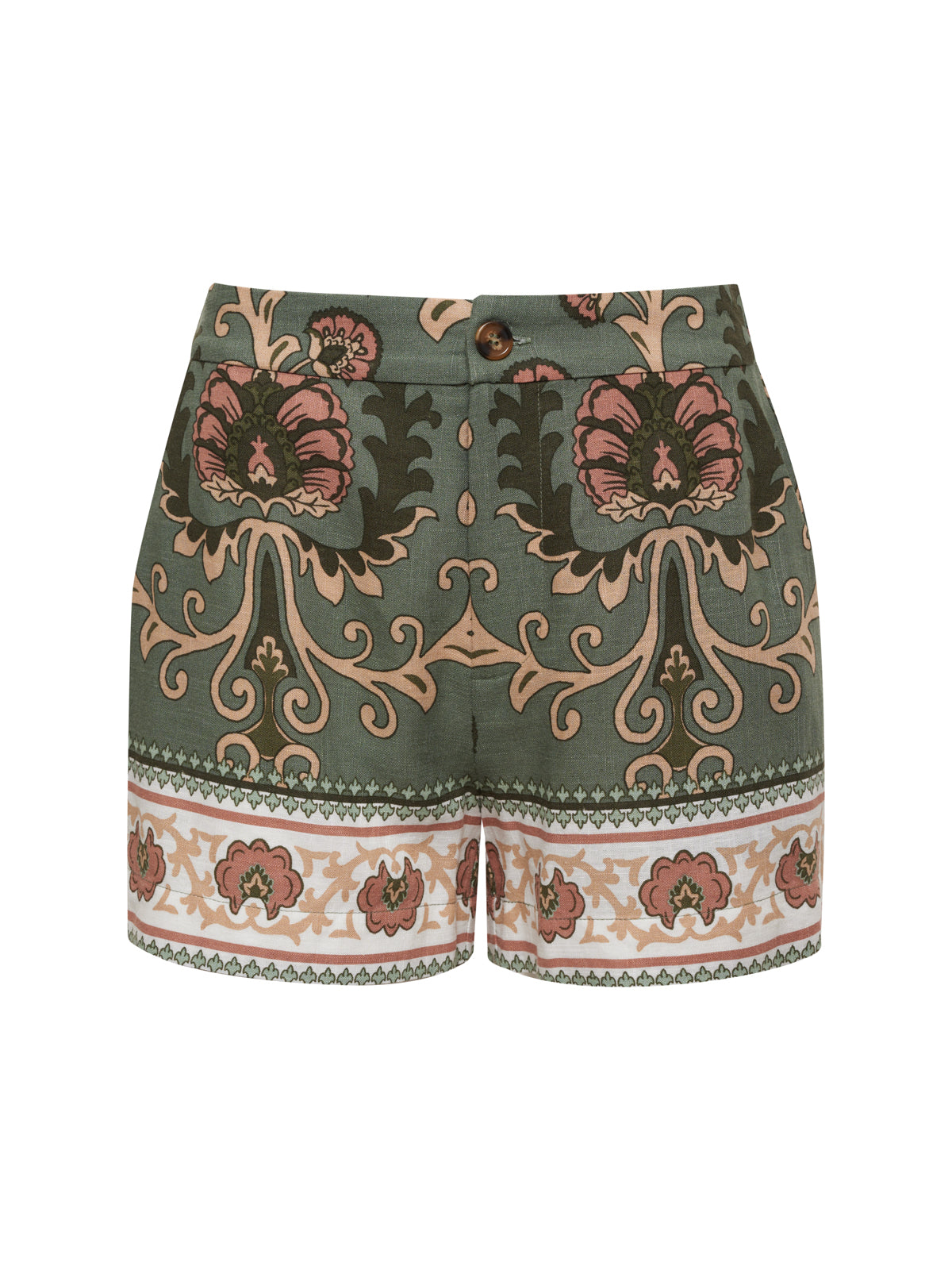 Spring Breaker Semi High Rise Short Mezzo Sage - Women's Fashion Denim Shorts for Casual Wear & Summer Outfits