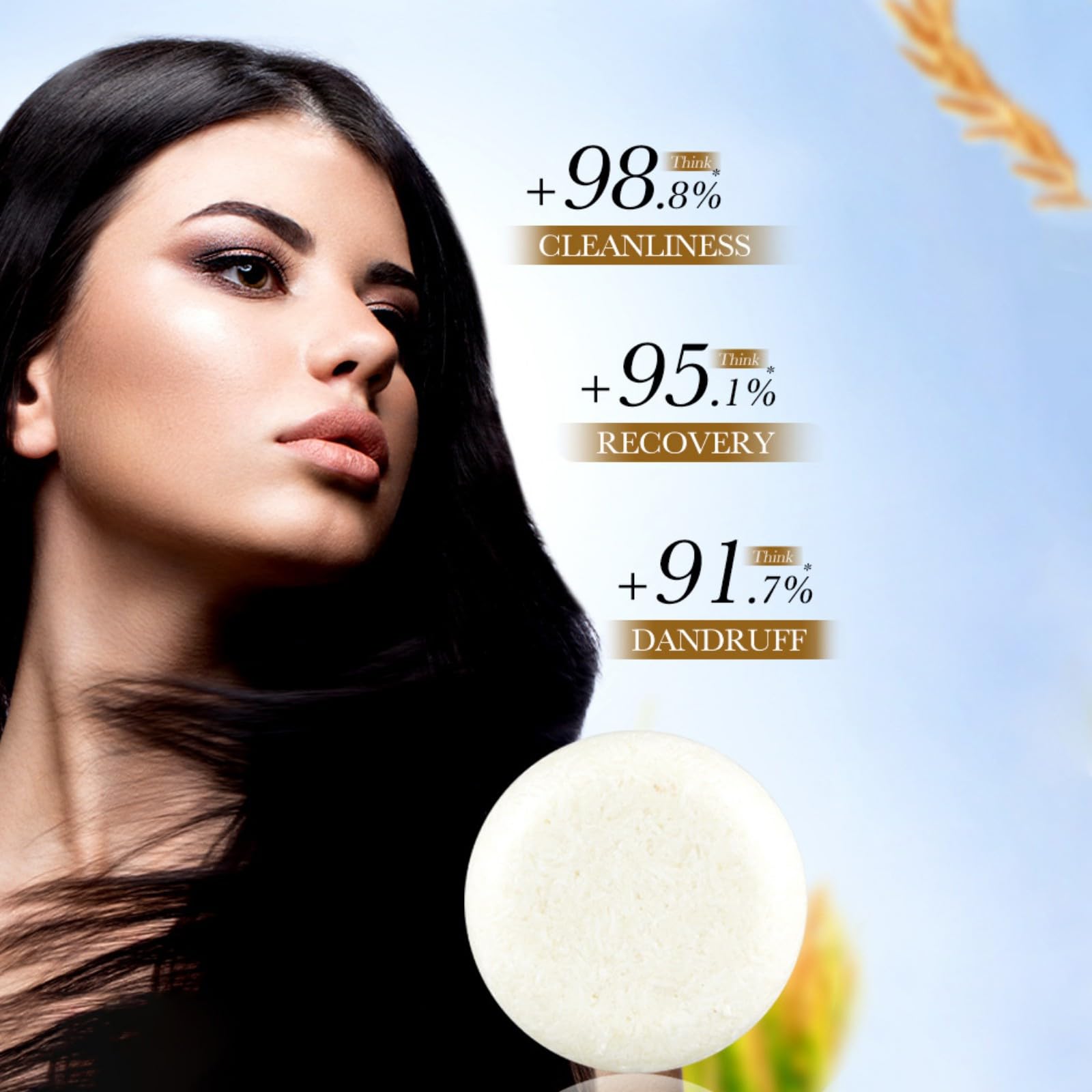 **Organic Rice Water Shampoo Bar for Hair Growth - All Natural Solid Shampoo with Deep Cleansing, Hydration & Moisture for Dry, Dull Hair - Strengthens & Nourishes Hair (2.12oz, Pack of 2) - Perfect for Travel, Gym & Eco-Friendly Hair Care**