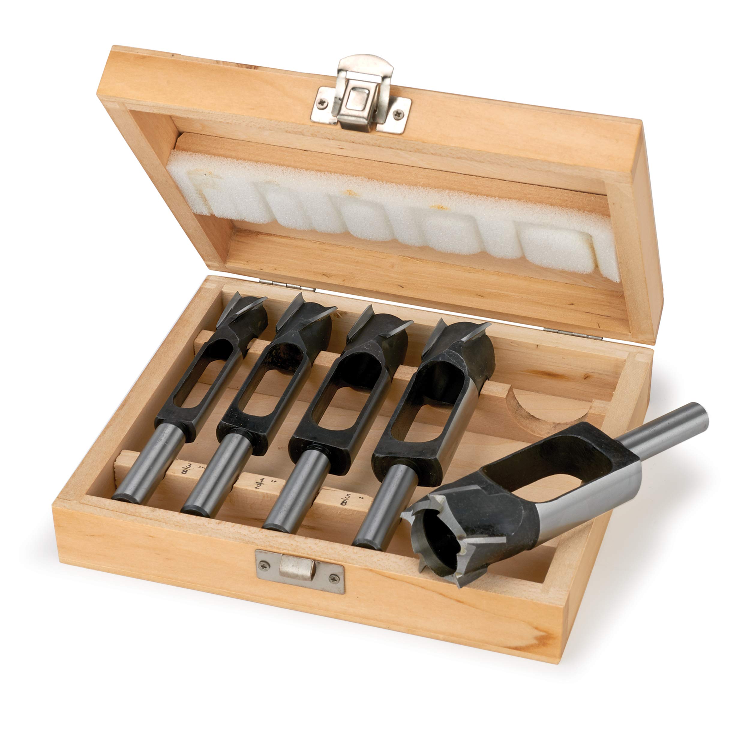 WOODRIVER 5-Piece Plug & Tenon Cutter Set - Premium Woodworking Tools for Furniture Making & DIY Projects - Perfect for Cabinet Joinery, Wood Repair, and Crafting