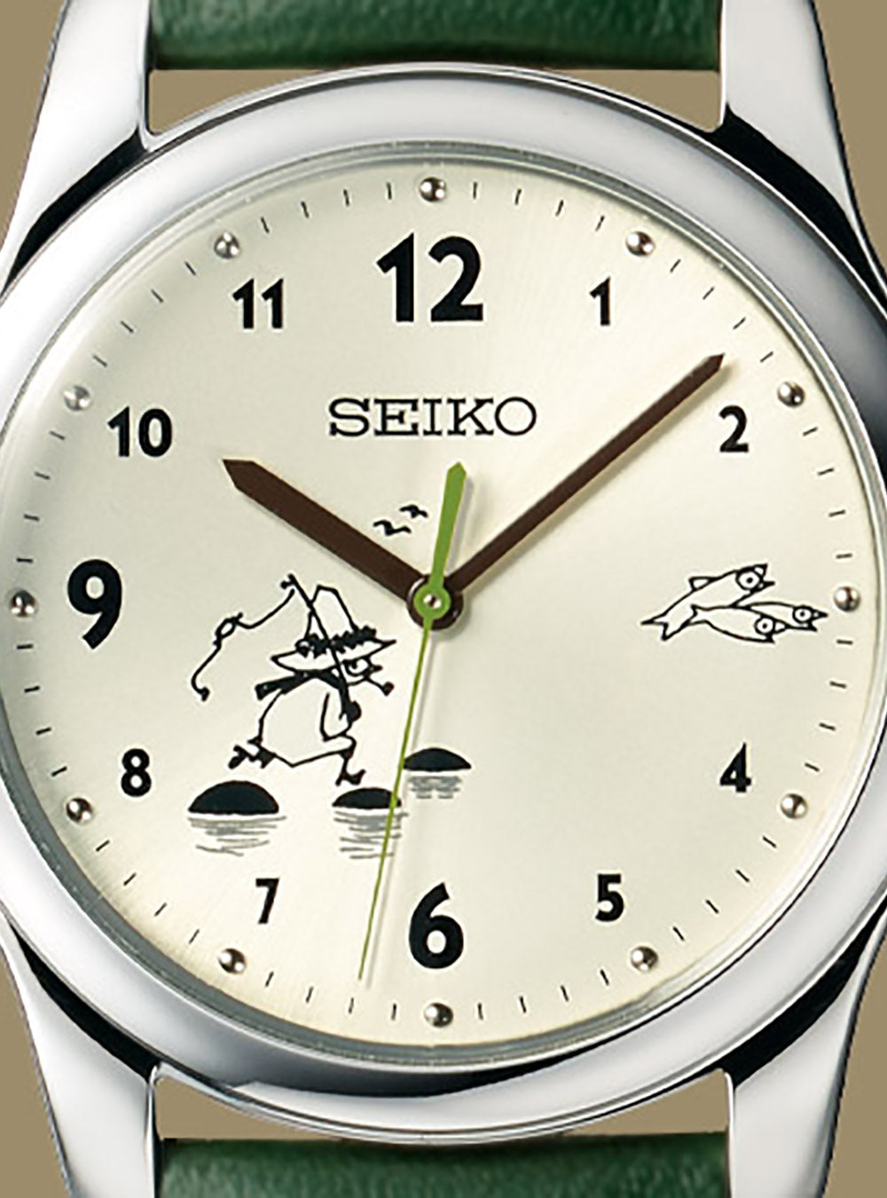 SEIKO x Moomin Limited Edition Snufkin Watch - Japan Made JDM Automatic Timepiece for Collectors & Anime Fans | Perfect Gift for Watch Enthusiasts & Moomin Lovers
