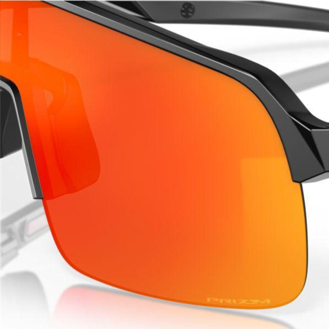 Oakley Sutro Lite Sunglasses - Low Bridge Fit, Matte Black Frame with Prizm Ruby Lenses (Model 0OO9463A 946310) - Ideal for Running, Cycling & Outdoor Sports