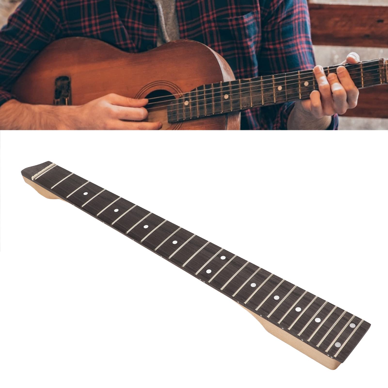 Premium Headless Electric Guitar Neck - 25 Frets, Rosewood Fingerboard, Maple Neck - Perfect for DIY Guitar Builds & Upgrades