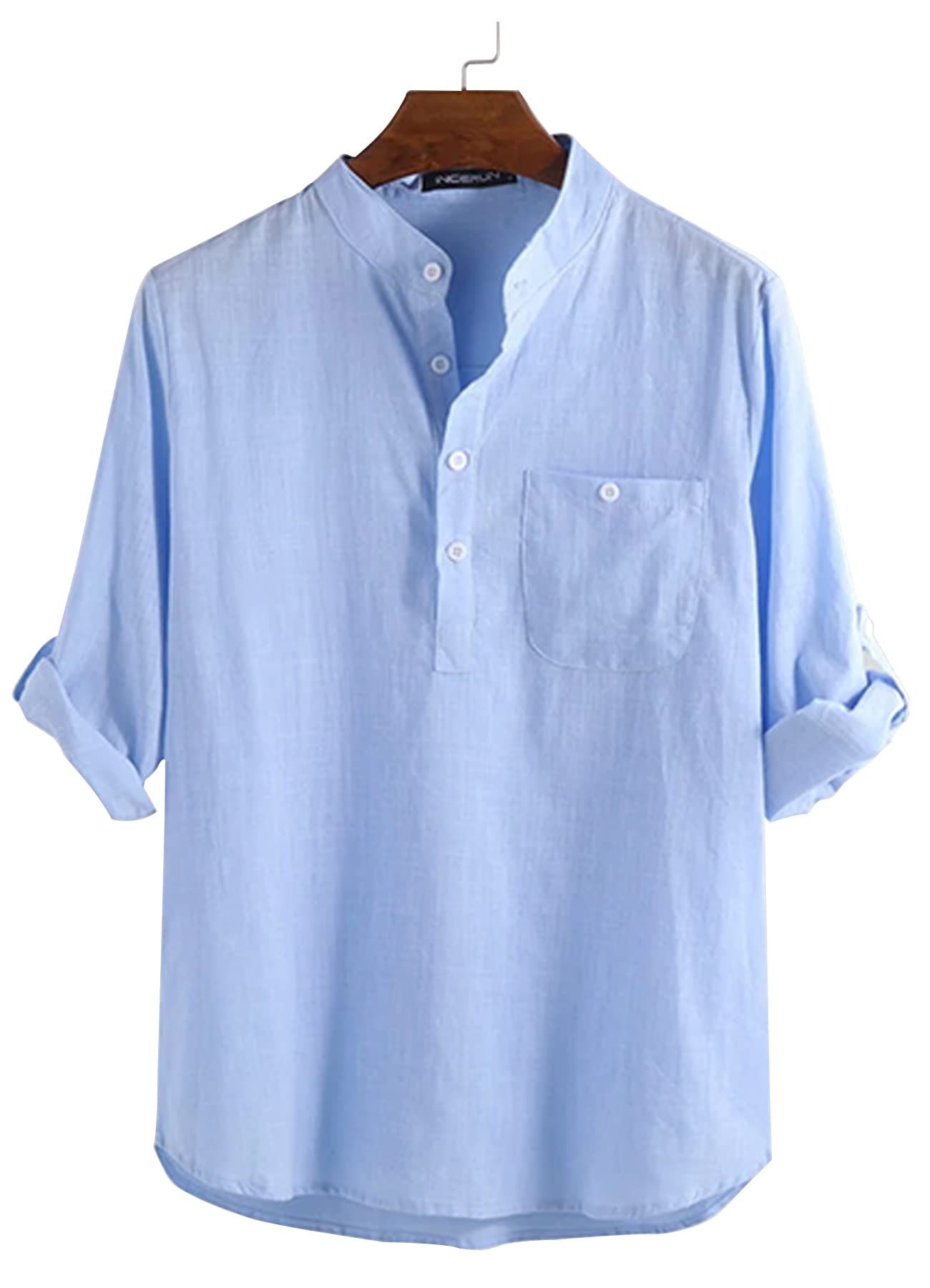 Men's Linen Button Down Shirt - Classic White Casual Shirt for Men | Breathable & Stylish | Perfect for Office, Date Night & Summer Outfits