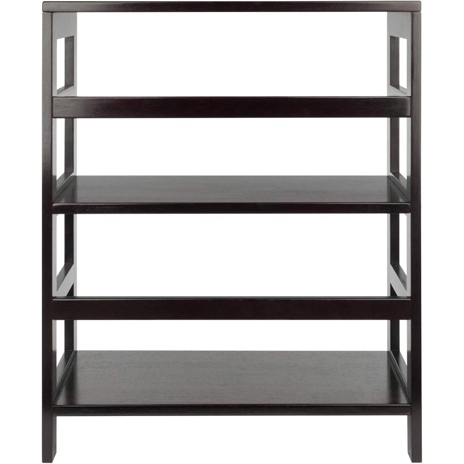 Winsome Capri 2-Tier Storage Shelf with 4 Foldable Fabric Baskets - Beige - Space Saving Organizer for Bedroom, Closet, Nursery & Office