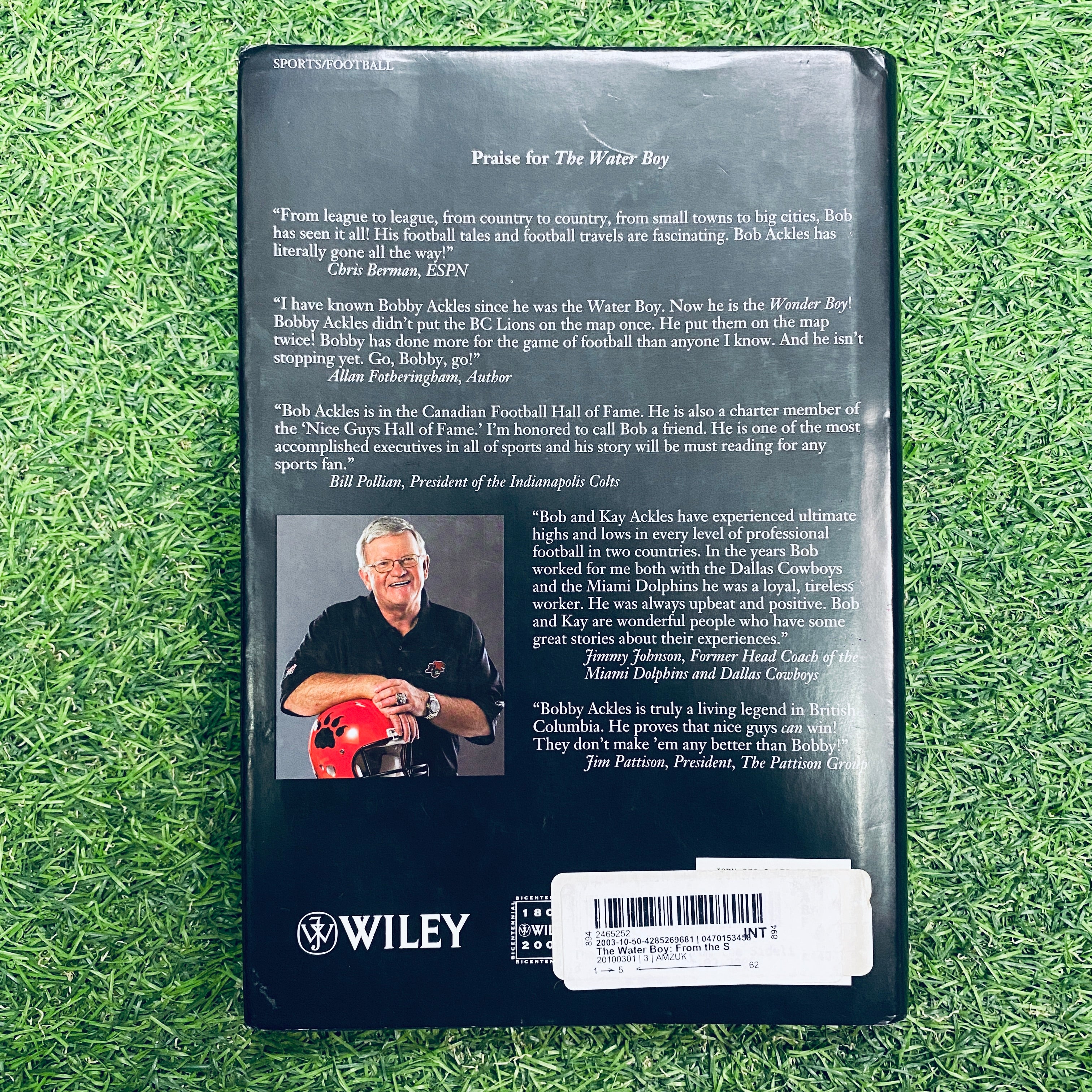 The Water Boy: From The Sidelines To The Owner's Box - Inside The CFL, XFL, and NFL | Hardback Football Book for Sports Fans, Coaches & Collectors | Perfect Gift for Football Enthusiasts