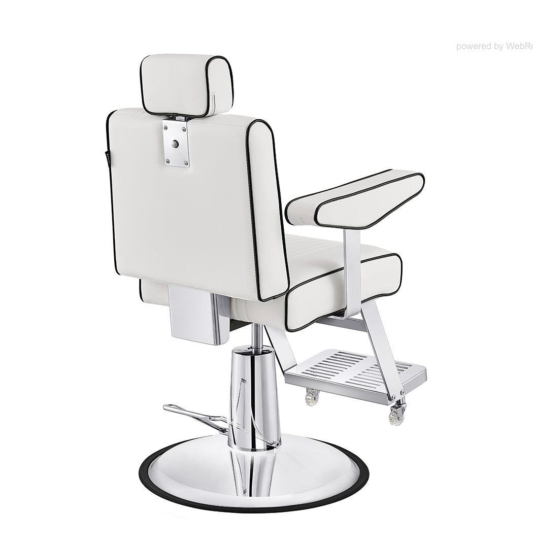 Professional Barber Chair for Salon & Home Use - Heavy Duty Hydraulic Styling Chair with Adjustable Height & Reclining Back - Perfect for Haircuts, Shaves & Styling