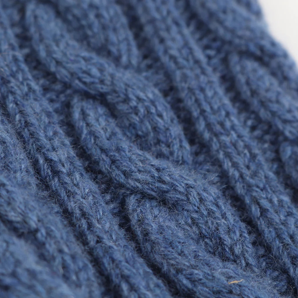 Handmade Men's Pure Cashmere Cable Knit Socks - Ultra Soft & Warm Winter Socks for Indoor & Outdoor Activities
