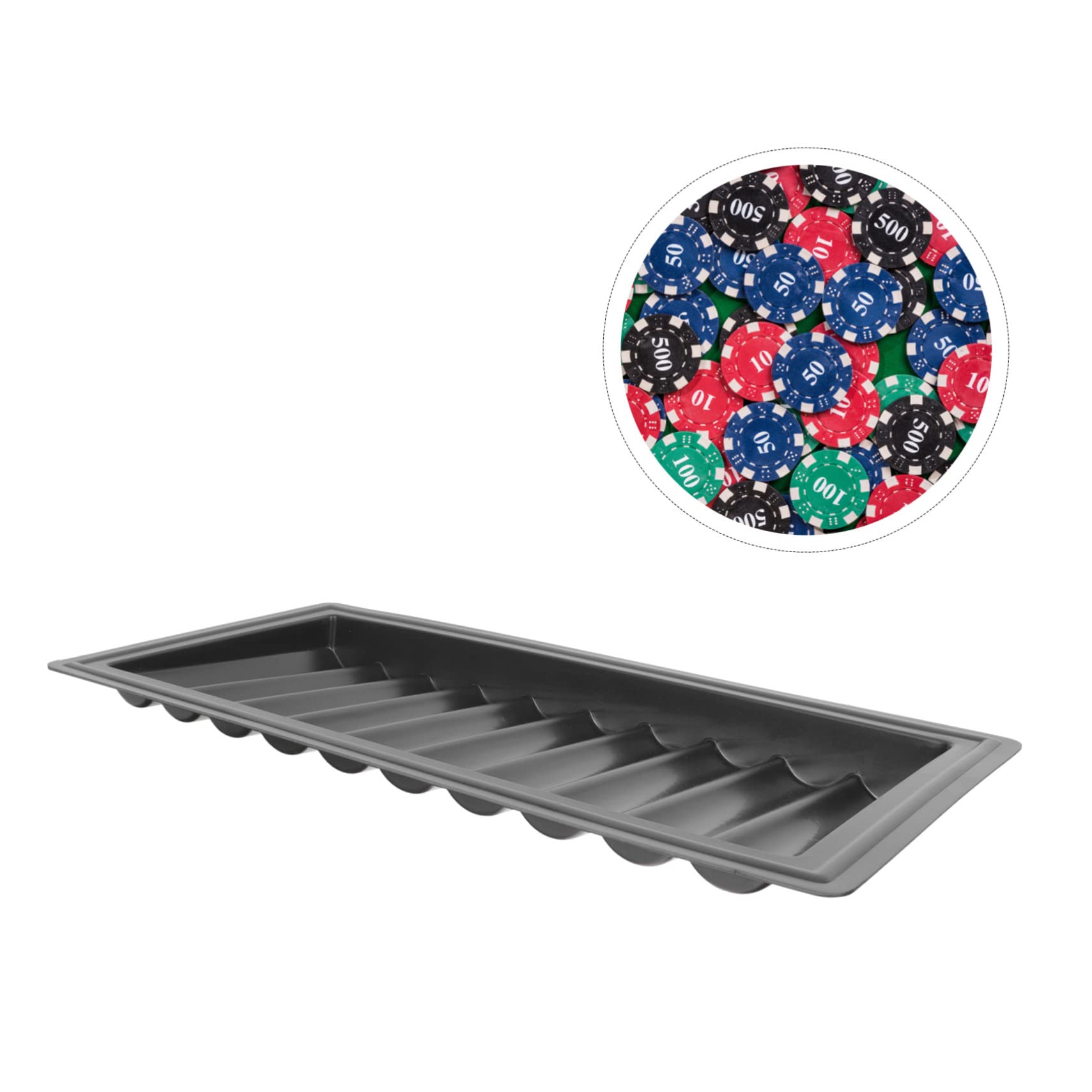 Happyyami Poker Chip Storage Case - Durable Plastic Chip Holder Organizer for Poker Chips, Casino Tokens & Game Accessories - Perfect for Home Game Nights, Poker Parties & Casino Events