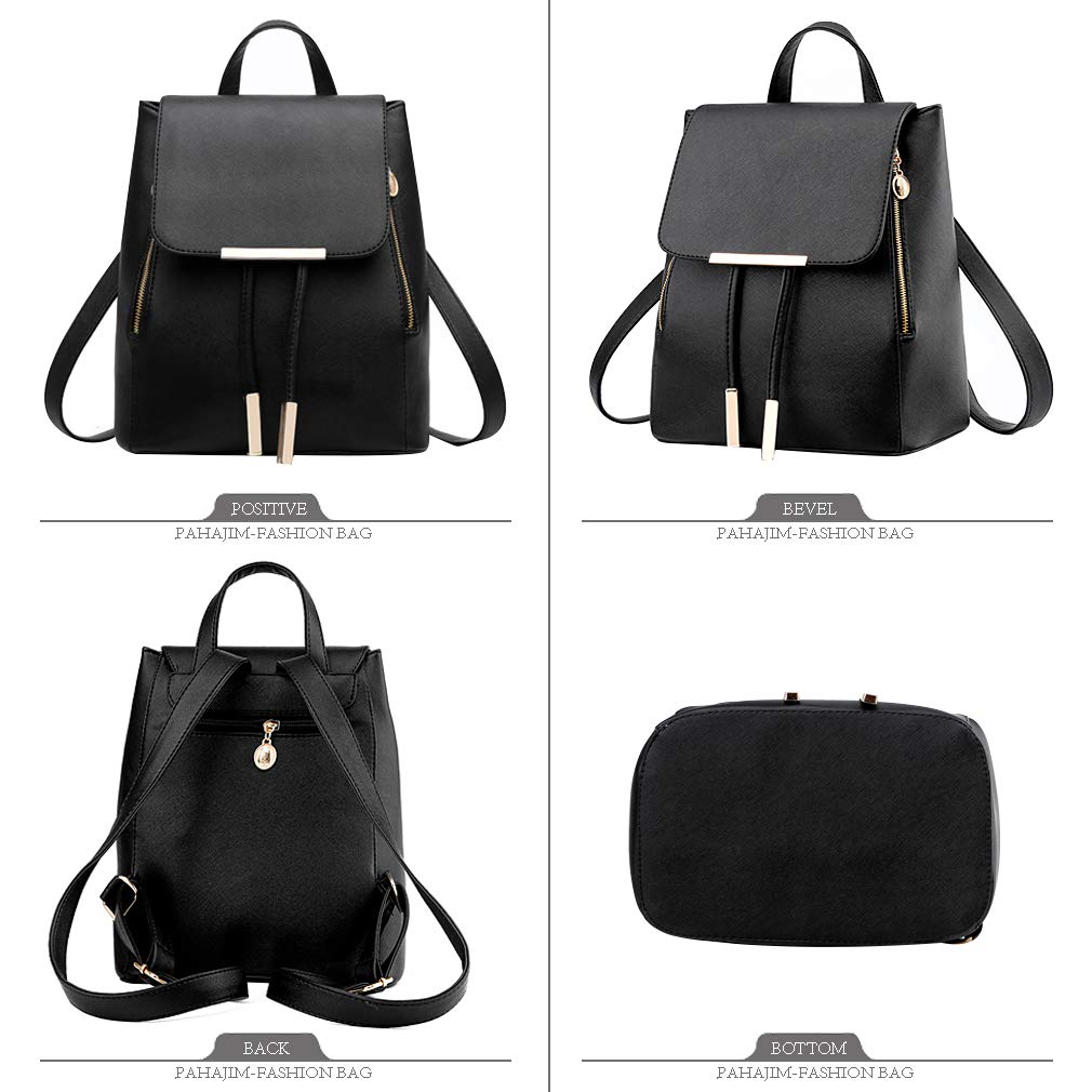 Stylish Women's Small PU Leather Backpack - Anti-Theft Waterproof Mini Rucksack for School, Travel & Daily Use | Fashionable Handbag & Casual Daypack for Work, College & Outdoor Adventures