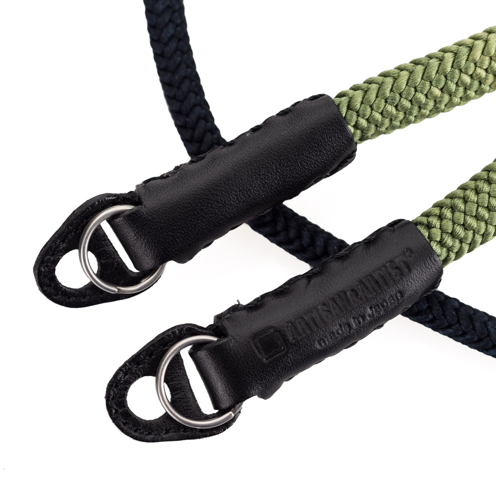 Artisan & Artist ACAM 316G Premium Gradation Silk Neck Strap for Cameras - Black/Khaki - Comfortable & Durable Camera Strap for DSLR, Mirrorless & Film Cameras - Perfect for Travel, Photography & Everyday Use
