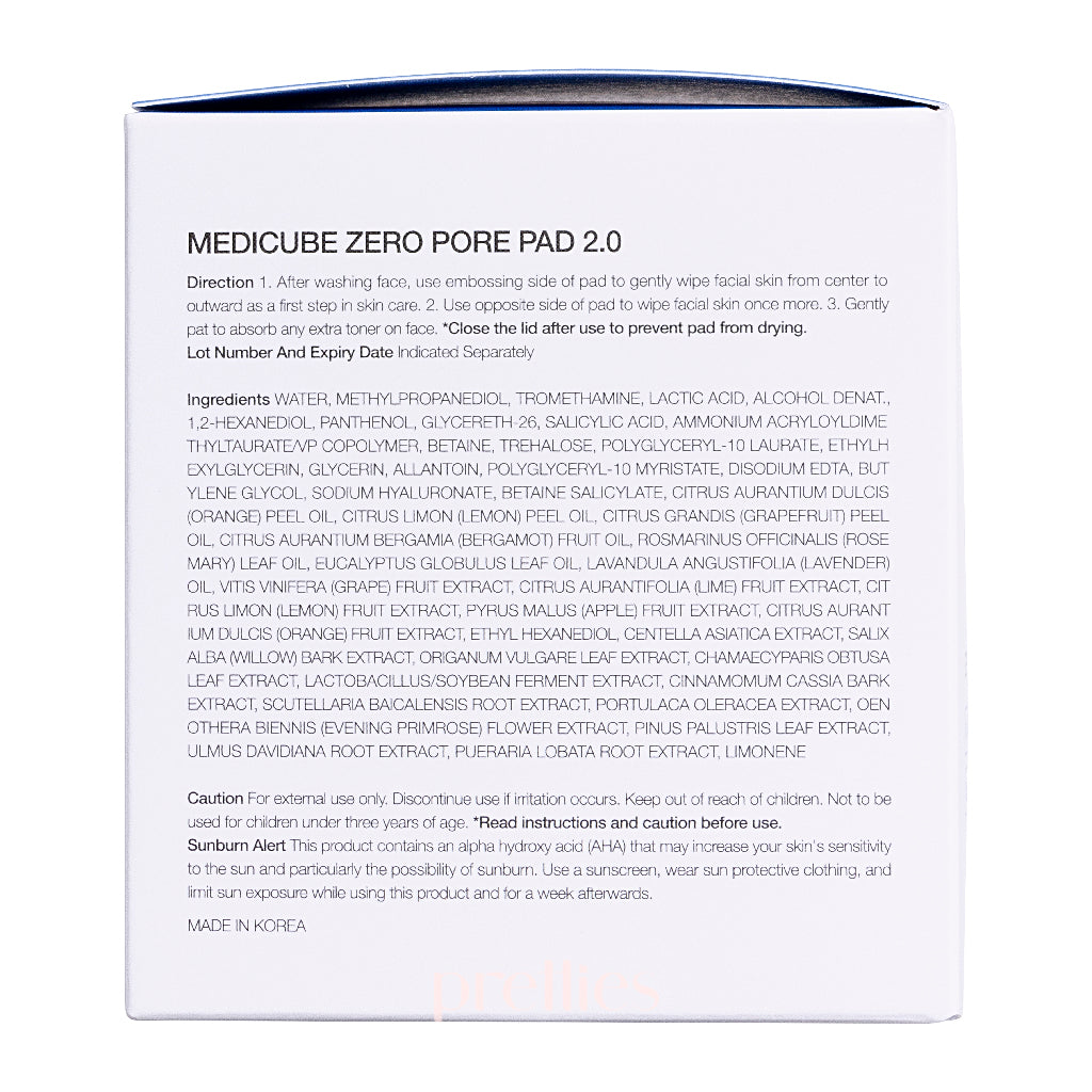 Medicube Zero Pore Pad 2.0 - 70 Count Exfoliating Pore Treatment Pads for Clear Skin | Korean Skincare for Acne & Blackheads | Perfect for Daily Face Cleansing Routine