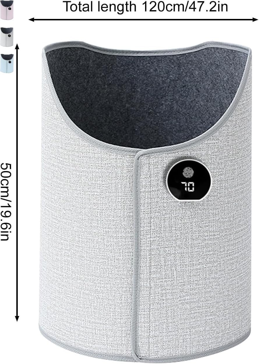 Under Desk Leg Warmer - Portable Electric Foot Heater with Foldable Design, Soft Pink - Perfect for Office, Home & Winter Use