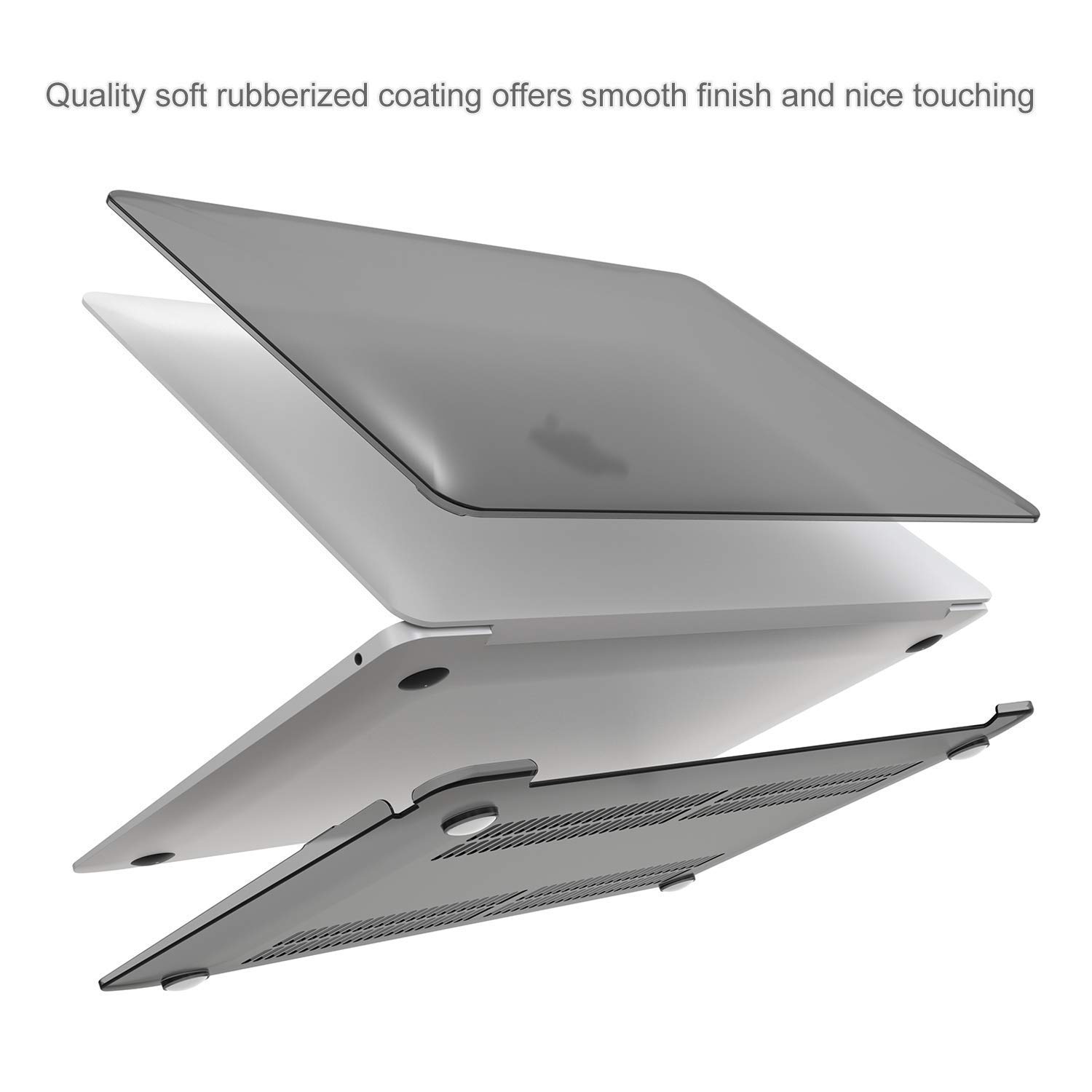 ProCase Slim Hard Shell Case for MacBook Air 13 Inch (2020, 2019, 2018) with Privacy Screen Protector - Protective Cover for MacBook Air 13 & Pro 13 - Perfect for Work, Travel & School Use