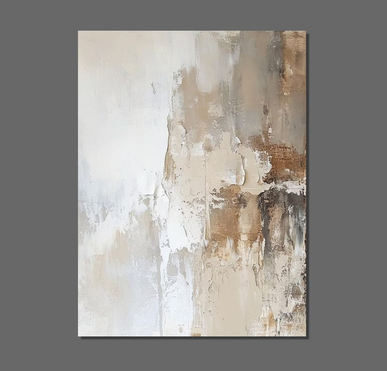 Extra Large Acrylic Painting - Modern Contemporary Abstract Artwork with Palette Knife Technique - Simple Elegant Wall Decor for Living Room, Bedroom or Office - Perfect Gift for Art Lovers